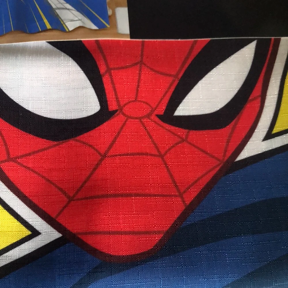 Marvel Spiderman Shower Curtain Set - Red, Blue, Yellow